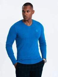 V-Ausschnitt-Pullover Eleganter Herrenpullover mit V-Ausschnitt