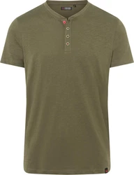 TIMEZONE Henleyshirt Dunkelgrün/Khaki