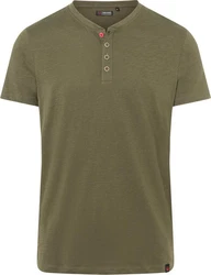 TIMEZONE Henleyshirt Dunkelgrün/Khaki