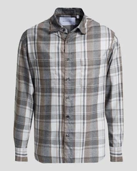 Baldessarini Langarmhemd Grau/Gelb/Hellgrau/Beige/Blau