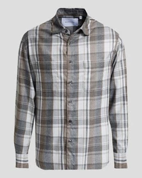 Baldessarini Langarmhemd Grau/Gelb/Hellgrau/Beige/Blau