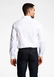 LINDBERGH Businesshemd Grau/Weiß/Creme