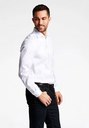 LINDBERGH Businesshemd Grau/Weiß/Creme