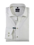 OLYMP Langarmhemd Creme/Khaki/Weiß/Grau
