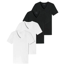 T-Shirt V-Ausschnitt, kurzarm, im 4er Pack