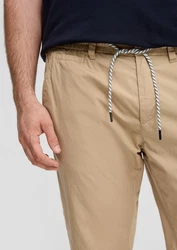 s.Oliver Stoffhose mit elastischem Bund Khaki/Beige/Braun