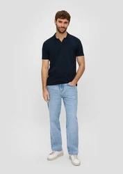 s.Oliver Poloshirt mit offenem Kragen 
