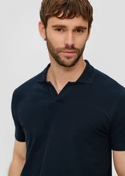 s.Oliver Poloshirt mit offenem Kragen 