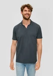 s.Oliver Poloshirt mit offenem Kragen Dunkelblau/Grau/Blau/Dunkelgrau/Schwarz