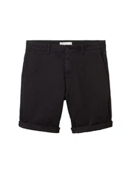 TOM TAILOR Shorts SLIM CHINO Schwarz/Beige