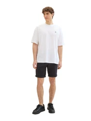 TOM TAILOR Shorts SLIM CHINO Schwarz/Beige