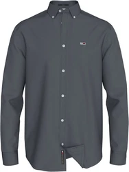 Tommy Jeans Langarmhemd TJM ENTRY REG OXFORD SHIRT mit Logoprägung Dunkelgrau/Grau/Hellgrau/Dunkelblau