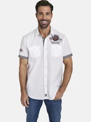 Jan Vanderstorm Kurzarmhemd SNOFRED mit Knopfverschluss Grau/Weiß/Hellgrau/Dunkelblau/Schwarz/Creme