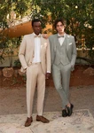 CG Club of Gents Businesshemd CG Parton Beige/Khaki/Grau/Weiß/Creme