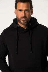 JP1880 Sweatshirt Hoodie Homewear Kapuze Kängurutasche Schwarz