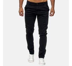 Elara Chinohose Slim Fit Schwarz