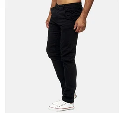 Elara Chinohose Slim Fit Schwarz