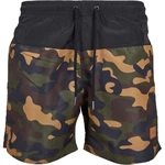 URBAN CLASSICS Block Swim Shorts Herren Dunkelgrün