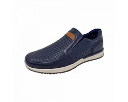 SIOUX Slipper (11560) Blau/Dunkelblau/Grau
