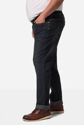 John F. Gee 5-Pocket Jeans Straight Fit Dunkelblau/Blau/Hellblau