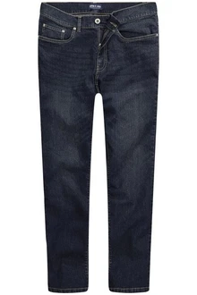 John F. Gee 5-Pocket Jeans Straight Fit Dunkelblau/Blau/Hellblau