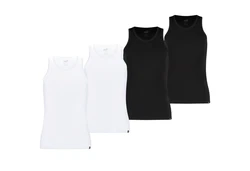 PUMA BODYWEAR Unterhemd mit Rundhals-Ausschnitt Weiß/Schwarz/Dunkelgrau/Dunkelblau