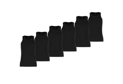 PUMA BODYWEAR Unterhemd mit Rundhals-Ausschnitt Schwarz/Dunkelgrau