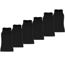 PUMA BODYWEAR Unterhemd mit Rundhals-Ausschnitt Schwarz/Dunkelgrau