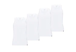 PUMA BODYWEAR Unterhemd mit Rundhals-Ausschnitt Weiß/Dunkelblau/Creme