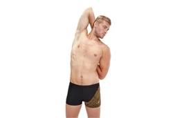 Speedo Badehose Medley Logo Aquashort Gold/Braun/Gelb/Schwarz/Orange/Grün/Creme