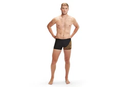 Speedo Badehose Medley Logo Aquashort Gold/Braun/Gelb/Schwarz/Orange/Grün/Creme
