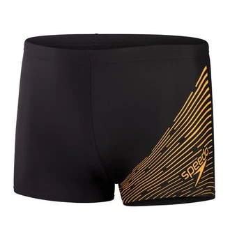 Speedo Badehose Medley Logo Aquashort Gold/Braun/Gelb/Schwarz/Orange/Grün/Creme