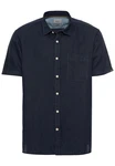 camel active Kurzarmhemd Dunkelblau/Hellblau/Blau
