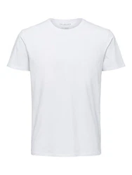 SELECTED HOMME T-Shirt Weiß/Grau/Creme