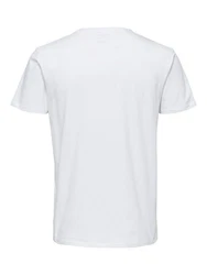 SELECTED HOMME T-Shirt Weiß/Grau/Creme