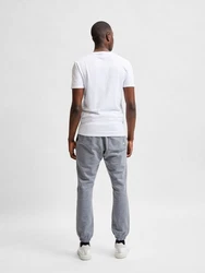 SELECTED HOMME T-Shirt Weiß/Grau/Creme