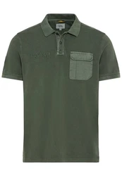 camel active Poloshirt Regular Fit Polo Dunkelgrün/Grün