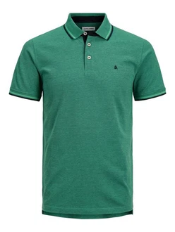 Jack & Jones Poloshirt JJEPAULOS POLO SS NOOS Grün/Türkis/Dunkelgrün