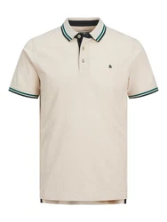 Jack & Jones Poloshirt JJEPAULOS POLO SS NOOS Beige (3613)