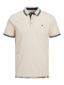 Jack & Jones Poloshirt JJEPAULOS POLO SS NOOS Beige (3613) Jack & Jones Poloshirt JJEPAULOS POLO SS NOOS Beige (3613)
