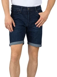 JACK & JONES Jeans Shorts Herren Regular Fit JJIRICK 