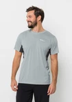 Jack Wolfskin T-Shirt PRELIGHT S/S Grau/Hellgrau