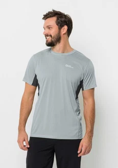 Jack Wolfskin T-Shirt PRELIGHT S/S Grau/Hellgrau Jack Wolfskin T-Shirt PRELIGHT S/S Grau/Hellgrau