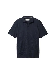 Poloshirt Jaquard Polohemd mit Print