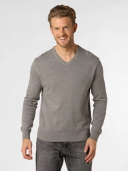 Andrew James Strickpullover Grau/Hellgrau/Braun/Dunkelgrau
