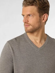 Andrew James Strickpullover Grau/Hellgrau/Braun/Dunkelgrau