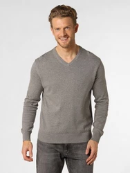 Andrew James Strickpullover Grau/Hellgrau/Braun/Dunkelgrau