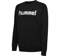 hummel Sweatshirt Logoprint Sport Sweatshirt Pullover mit Raglanärmel (7250) Schwarz/Dunkelgrau/Beige