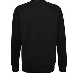 hummel Sweatshirt Logoprint Sport Sweatshirt Pullover mit Raglanärmel (7250) Schwarz/Dunkelgrau/Beige