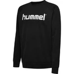 hummel Sweatshirt Logoprint Sport Sweatshirt Pullover mit Raglanärmel (7250) Schwarz/Dunkelgrau/Beige
